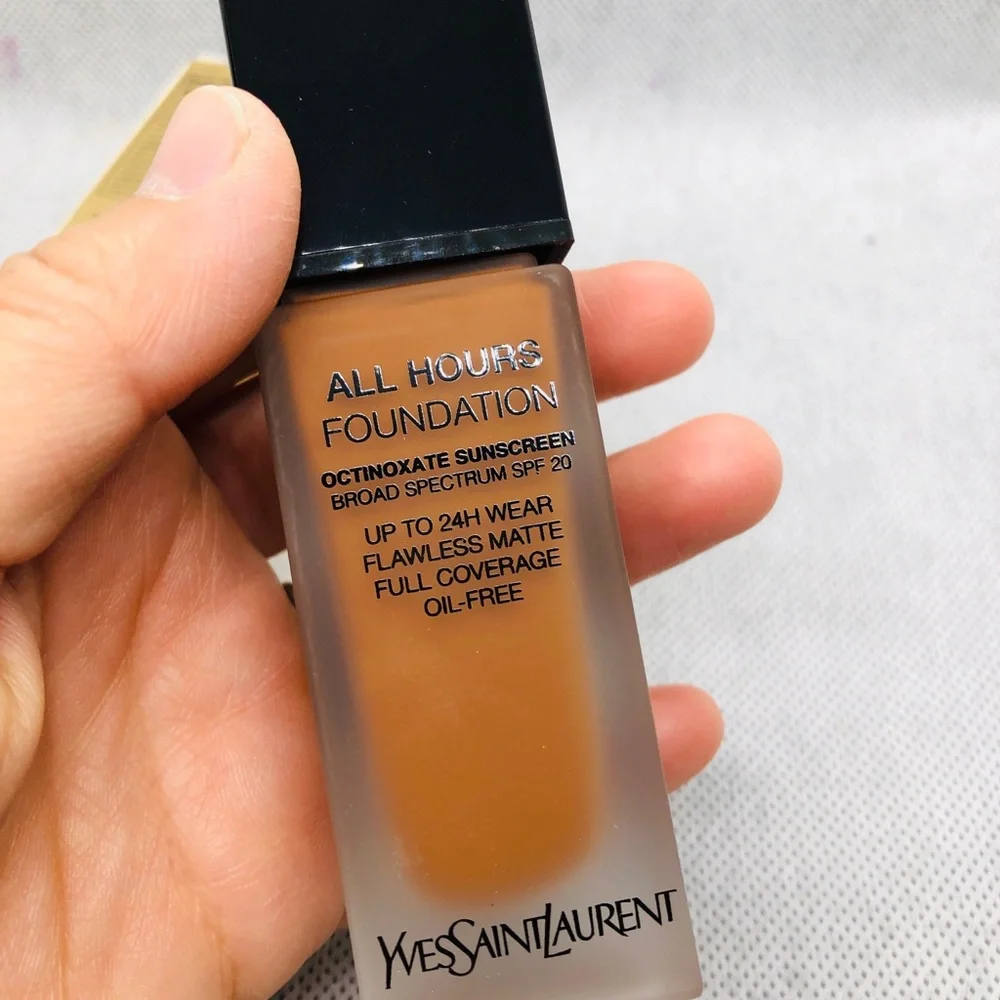 Saint Laurent All Hours Foundation B80 Chocolate - Gold & Brown Finish